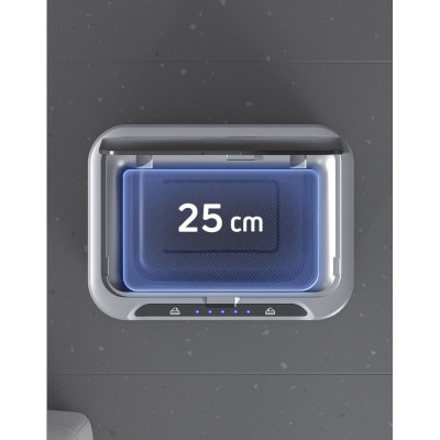 Контейнер для сміття JAH Сенсорний на ніжках Срібний металік 40 л (20255)