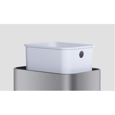Контейнер для сміття JAH Сенсорний на ніжках Срібний металік 40 л (20255)