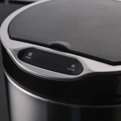 Контейнер для сміття JAH Сенсорний на ніжках Срібний металік 40 л (20255)