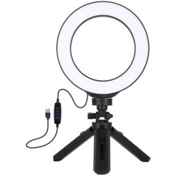 Набір блогера Puluz Ring USB LED lamp PKT3059B 6.2&quot; + table tripod (PKT3059B)