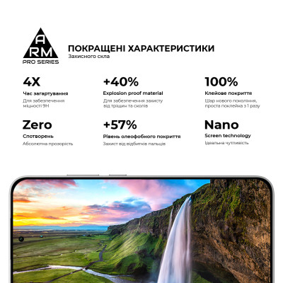Скло захисне Armorstandart Pro Xiaomi Poco F7 Black (ARM86943)