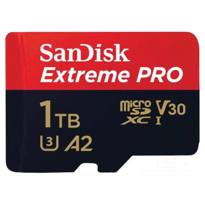 Карта пам&#039;яті SanDisk 1 TB microSDXC UHS-I U3 Extreme Pro+SD Adapter (SDSQXCD-1T00-GN6MA)