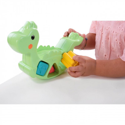 Розвиваюча іграшка Chicco сортер 2 в 1 Eco+ Динозавр, що балансує (10499.10)