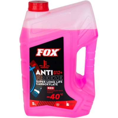 Антифриз Fox -40 Червоний 5 л