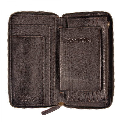 Портмоне Ashwood Дорожнє TW01 Brown (TW01 BRN)