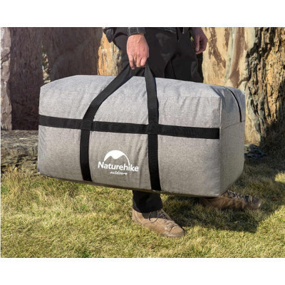 Дорожня сумка Naturehike NH17S021-L 100 л світло-сірий (6927595724927)