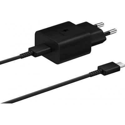 Зарядний пристрій Samsung 15W Power Adapter (w C to C Cable) Black (EP-T1510XBEGRU)