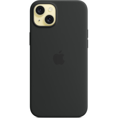 Чохол до мобільного телефона Apple iPhone 15 Plus Silicone Case with MagSafe Black (MT103ZM/A)