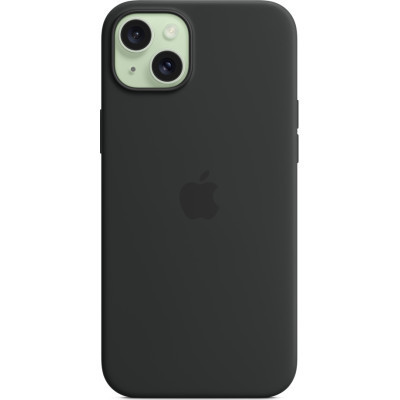 Чохол до мобільного телефона Apple iPhone 15 Plus Silicone Case with MagSafe Black (MT103ZM/A)