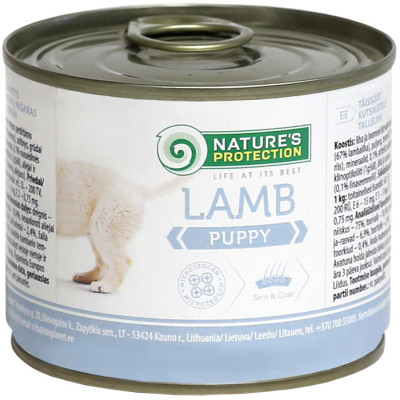 Консерви для собак Nature&#039;s Protection Puppy Lamb 200 г (KIK24521)