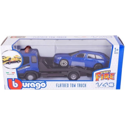 Спецтехніка Bburago Евакуатор з автомоделлю Audi A6 Avant (18-31418)