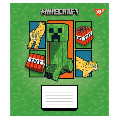 Зошит Yes Minecraft Arrows А5 12 аркушів коса лінія (767572)