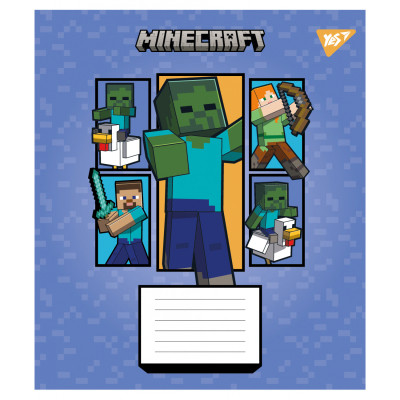 Зошит Yes Minecraft Arrows А5 12 аркушів коса лінія (767572)