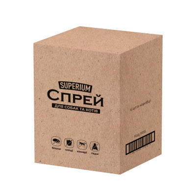 Спрей для тварин Superium від бліх, кліщів, комарів та ґедзів для котів та собак 200 мл (9155)