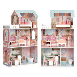 Ігровий набір Ecotoys Ляльковий будинок BIG Fresh Pink (D8112)