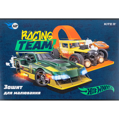 Альбом для малювання Kite Hot Wheels, 12 аркушів (HW24-241)