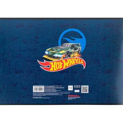 Альбом для малювання Kite Hot Wheels, 12 аркушів (HW24-241)