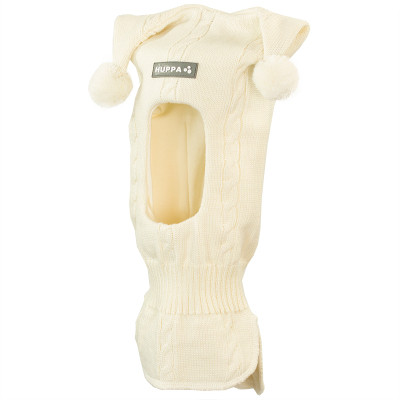 Шапка дитяча Huppa шолом COCO 4 85070400 білий S (4741468679716)