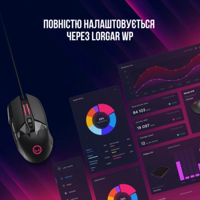 Мишка Lorgar Stricter 579 RGB USB Black (LRG-GMS579)
