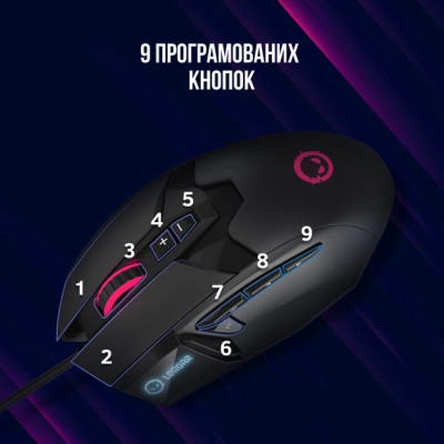 Мишка Lorgar Stricter 579 RGB USB Black (LRG-GMS579)