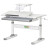 Парта ErgoKids з полицею Grey (TH-310 W/G + BD-S30 G)
