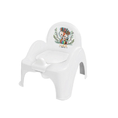 Горщик Tega Baby WILD&amp;FREE LITTLE FOX стілець, з музикою, white green (PO-074-103-LISEK-Z)
