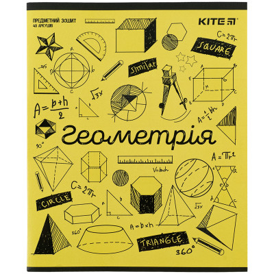 Зошит Kite предметний Sketch 48 аркушів, геометрія клітинка (K24-240-19)