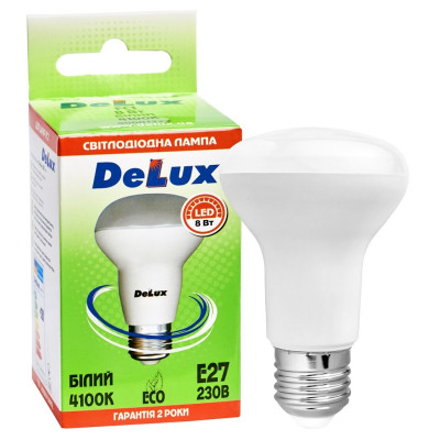 Лампочка Delux FC1 8 Вт R63 4100K 220В E27 (90020564)