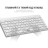 Клавіатура OfficePro SK955W Wireless/Bluetooth White (SK955W)