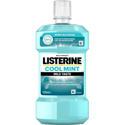 Ополіскувач для порожнини рота Listerine Свіжа м&#039;ята М&#039;який смак 500 мл (3574661287539/3574661021775)