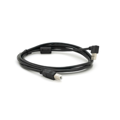 Кабель для принтера USB 2.0 AM/BM 2.0m 90° corner black Ritar (YT-AM/BM90°-2.0B)