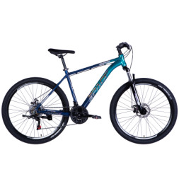 Велосипед Space 27.5&quot; Phaeton AM DD рама-19&quot; Al синьо-зелений 2025 (OPS-SP-27.5-036)