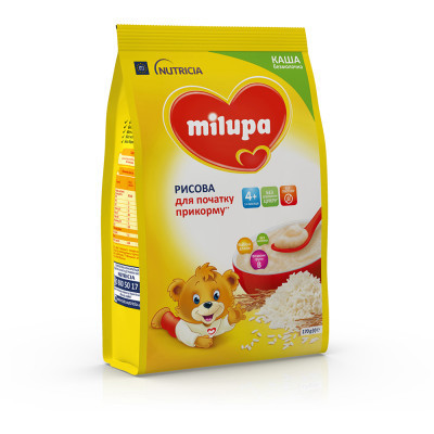 Дитяча каша Milupa Рисова молочна 170 г (5900852930058)