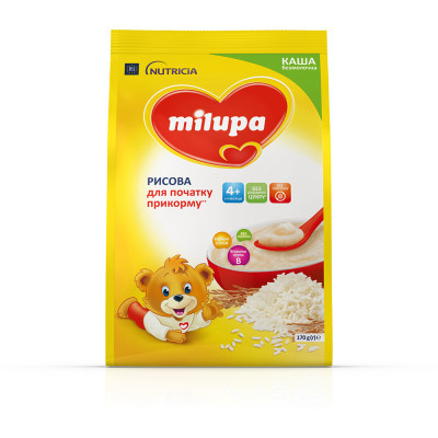 Дитяча каша Milupa Рисова молочна 170 г (5900852930058)