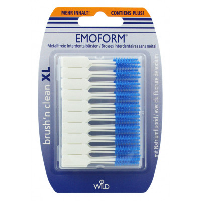 Щітки для міжзубних проміжків Dr. Wild Emoform Brush&#039;n clean XL безметалеві 50 шт. (7611841701105)