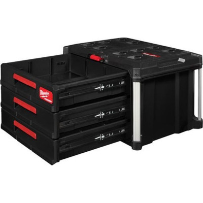 Ящик для інструментів Milwaukee PACKOUT з 3-ма висувними відсіками (4932472130)