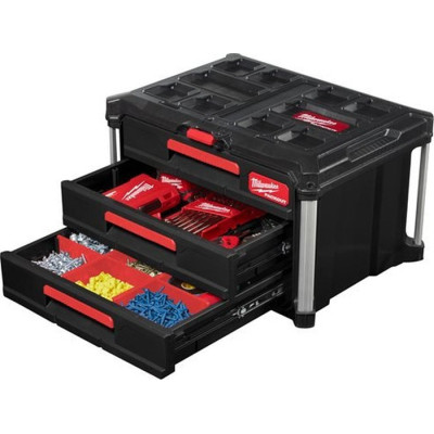 Ящик для інструментів Milwaukee PACKOUT з 3-ма висувними відсіками (4932472130)
