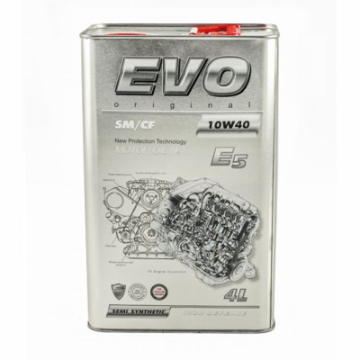 Моторна олива EVO E5 10W-40 SM/CF 4L (E5 4L 10W-40)