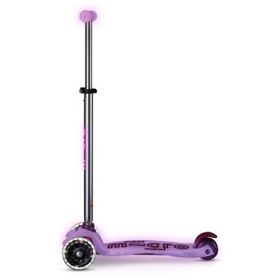 Самокат Micro Maxi Deluxe Glow LED Сяйнисто-пурпуровий (MMD367)