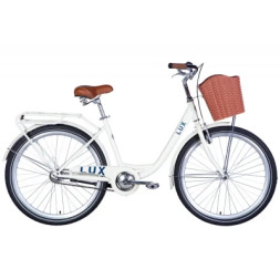 Велосипед Dorozhnik 26&quot; LUX Velosteel рама-17&quot; слонова кістка 2025 (OPS-D-26-331)