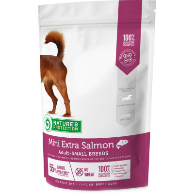 Сухий корм для собак Nature&#039;s Protection Mini extra Salmon Adult Small breeds 500 г (NPS45736)