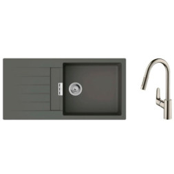 Мийка кухонна Hansgrohe S520-F480 + зміш. Focus M41 (43358800)