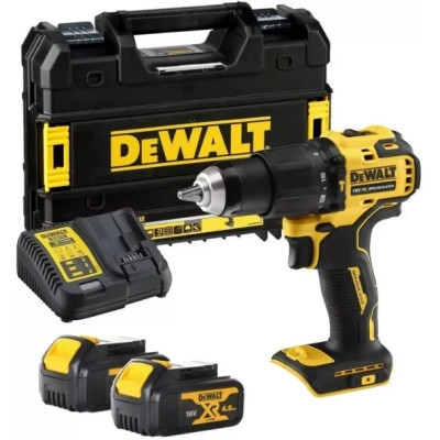 Шуруповерт DeWALT 18В XR Li-Ion, 4Ah, 65 Нм, 450-1650 об/мин, вес 1.2 кг, TSTAK (DCD709M2T)