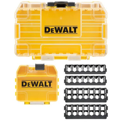 Ящик для інструментів DeWALT для біт системи TSTAK Tough Case S з футляром та касетами для біт 4 шт. (DT70801)