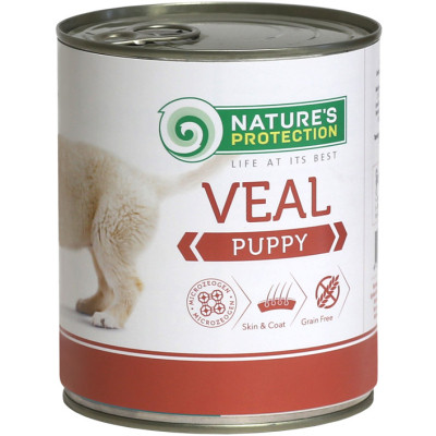 Консерви для собак Nature&#039;s Protection Puppy Veal 800 г (KIK45088)