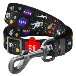 Повідок для собак WAUDOG Nylon &quot;NASA&quot; регульований M Ш 20 мм Д 152-183 см (5313)