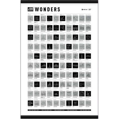 Скретч постер 1DEA.me 100 BucketList Wonders (13087)