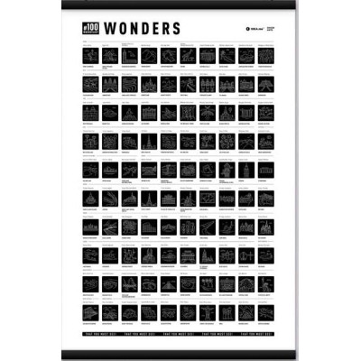 Скретч постер 1DEA.me 100 BucketList Wonders (13087)