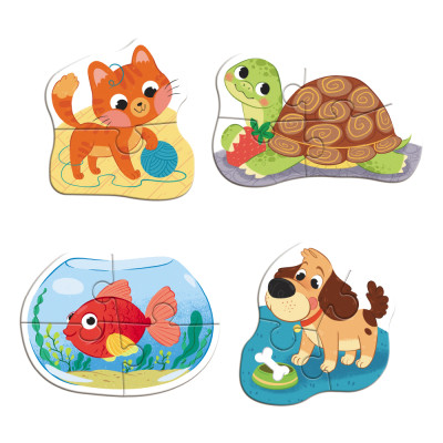 Пазл DoDo 4 в 1 Baby puzzle. Домашні тварини (300688)