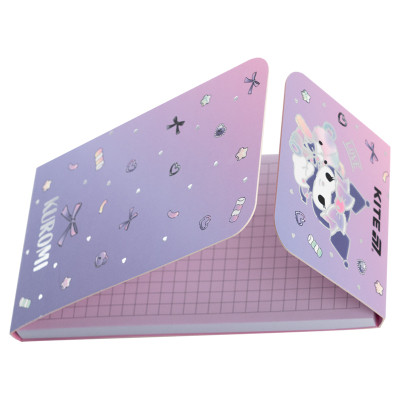 Блокнот Kite на магніті Kuromi 60 аркушів, клітинка (HK24-092-2)